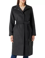 Płaszcze damskie - Vero Moda Vmtwodope Vera Długi Wool Coat GA Noos Płaszcz damski, Ciemnoszary mieszany, L - miniaturka - grafika 1