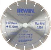 Tarcze do pił - Irwin TARCZA DIAMENTOWA 230mm x 22,23mm / SEGMENTOWA do betonu, cegły, granitu i marmuru - miniaturka - grafika 1