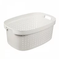 Pudła i pojemniki do przechowywania - Plast team poland Kosz Na Pranie Seoul Biały 41,9L PlastTeam PT60320801 - miniaturka - grafika 1