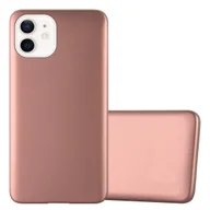 Etui i futerały do telefonów - Pokrowiec Do Apple iPhone 12 MINI w METALLIC RÓŻOWE ZŁOTO Etui TPU Silikon Obudowa Ochronny Case Cover Cadorabo - miniaturka - grafika 1
