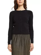 Swetry damskie - edc by Esprit Sweter kardigan damski, 001/czarny, XL - miniaturka - grafika 1