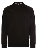 Bluzy męskie - BOSS Bluza męska - Stadler 82 Mężczyźni Bawełna czarny jednolity, M - miniaturka - grafika 1