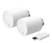 Systemy inteligentnych domów - Shelly Głowica termostatyczna BLU TRV 2 sztuki z centralką - miniaturka - grafika 1