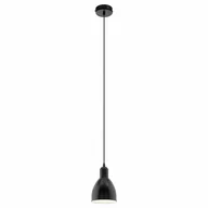 Lampy sufitowe - Eglo Lampa wisząca PRIDDY 49464 czarny - miniaturka - grafika 1