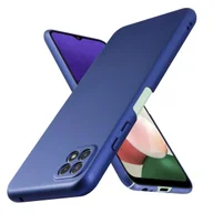 Etui i futerały do telefonów - Pokrowiec Do Samsung Galaxy A22 5G Etui w METAL NIEBIESKI Hard Case Cover Obudowa Ochronny Cadorabo - miniaturka - grafika 1