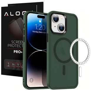 Etui ochronne na telefon MagMat Case do MagSafe do Apple iPhone 13 Mini Matte Green + Szkło - Etui i futerały do telefonów - miniaturka - grafika 1