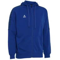 Bluzy męskie - Bluza dresowa męska rozpinana z kapturem Select ZIP Hoody TORINO niebieska - miniaturka - grafika 1