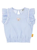 Kaftaniki dla niemowląt - Steiff Bluzka w kolorze błękitno-białym - miniaturka - grafika 1