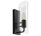 Lampy ścienne - Rabalux 75027 - Kinkiet łazienkowy TEODORO 1xE14/12W/230V IP44 czarny - miniaturka - grafika 1