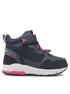 Buty dla dziewczynek - CMP Sneakersy Kids Hadil Leather Wp Urban Shoes 3Q84524 Granatowy - miniaturka - grafika 1