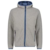 Kurtki męskie - CMP - Męska kurtka Fix Hood, Man, Grigio Mel.-Blue Stone, 56 - miniaturka - grafika 1