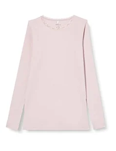 Name It Dziewczęca Nkfkab Ls Slim Top Noos T-shirt, Lód fioletowy, 158-164 - Koszulki i topy damskie - miniaturka - grafika 1