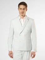 Garnitury - Finshley & Harding London Marynarka męska od garnituru modułowego Mężczyźni Slim Fit niebieski|zielony marmurkowy, 48 - miniaturka - grafika 1