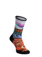 Skarpetki sportowe męskie - Skarpety merino Smartwool Trail Run Targeted Cushion Singletrack Crew Socks - orange rust - miniaturka - grafika 1