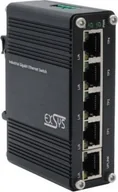 Akcesoria do komputerów stacjonarnych - Exsys EXSYS EX-62020 5-portowy przemysłowy przełącznik Ethernet - miniaturka - grafika 1
