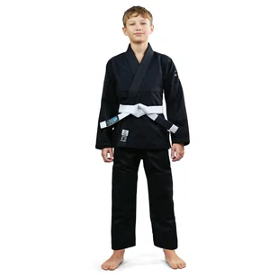 Kimono do Brazylijskiego jiu-jitsu dla dzieci Ground Game Spartan BJJ czarne - Kimona, stroje i obuwie - miniaturka - grafika 1