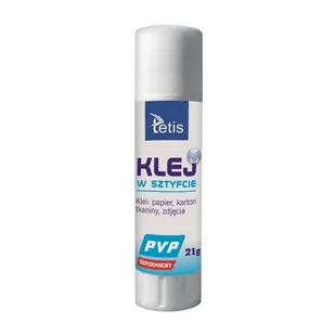 Tetis Klej w sztyfcie PVP 21 g - Przybory szkolne - miniaturka - grafika 1