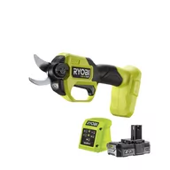 Nożyce i sekatory - Ryobi Bezszczotkowy sekator 18V ONE+ HP, w zestawie z akumulatorem 2.0 Ah i ładowarką | RY18SCXA-120 - miniaturka - grafika 1