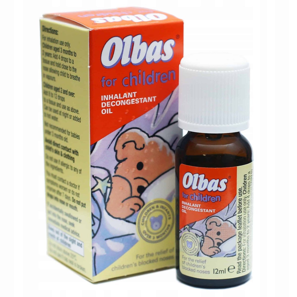 OLBAS FOR CHILDREN 12ml Olejek Eteryczny do Inhalacji Dla Dzieci Niemowląt