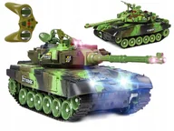 Zabawki zdalnie sterowane - Aig, czołg zdalnie sterowany, Big War Tank, zielony - miniaturka - grafika 1