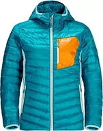 Kurtki damskie - Jack Wolfskin Kurtka damska Routeburn W, ciemny cyan, M - miniaturka - grafika 1
