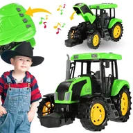 Zabawki interaktywne dla dzieci - Zielony traktor zabawka polska wersja Moje Ranczo MEGA CREATIVE - miniaturka - grafika 1