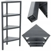 Szafki łazienkowe - Regał łazienkowy Półka narożna 4 poziomy Tatay - miniaturka - grafika 1