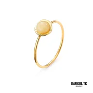 Pierścionki - Pixel no.2 bursztyn żółty - miniaturka - grafika 1