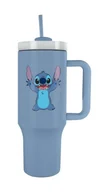Kubki termiczne - Duży kubek termiczny z uchem Stitch Waving metalowy tumbler 1140 ml - miniaturka - grafika 1