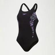 Stroje kąpielowe - Damski kostium kąpielowy 1-częściowy Speedo Eco+ Placement Muscleback - miniaturka - grafika 1