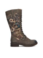 Kozaki damskie - Rieker Kozaki CEO-94731-90 Khaki - miniaturka - grafika 1