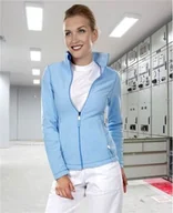 Bluzy damskie - Ardon YVONNE - stylowa damska bluza polarowa z wysokiej jakości materiału 280 g/m - Niebieski H2103 XL - miniaturka - grafika 1