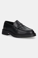 Mokasyny męskie - Tommy Hilfiger mokasyny skórzane HILFIGER COMFORT LWT LTH LOAFER męskie kolor czarny FM0FM05698 - miniaturka - grafika 1