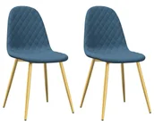 Krzesła - Komplet 2 niebieskich krzeseł R7-B70 - miniaturka - grafika 1