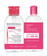 Płyny micelarne - Bioderma Sensibio H2O 500ml pompka + Sensibio H2O 500ml bez pompki - płyn micelarny - miniaturka - grafika 1