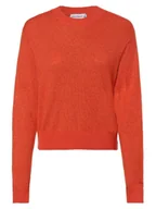 Swetry damskie - Calvin Klein - Sweter damski z dodatkiem alpaki, czerwony|pomarańczowy - miniaturka - grafika 1