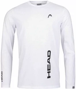 HEAD PROMO LS M White 2021 - Koszulki sportowe męskie - miniaturka - grafika 1