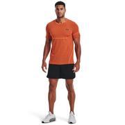 Spodnie sportowe męskie - Męskie spodenki treningowe Under Armour Peak Woven Shorts - czarne - UNDER ARMOUR - miniaturka - grafika 1