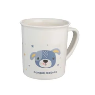 Kubki dla dzieci - CANPOL BABIES Kubek plastikowy z uchem CUTE ANIMALS Piesek, 170ml - miniaturka - grafika 1