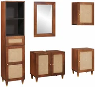 Meble łazienkowe - Meble łazienkowe z szufladą z drzwiami 5 pcs 38 x 33 x 160 cm - miniaturka - grafika 1