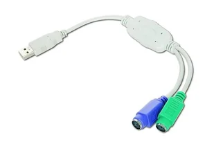 Gembird Adapter USB - 2x PS2 (USB A-M -> 2x 6PIN F) (UAPS12) - Adaptery i przejściówki - miniaturka - grafika 6
