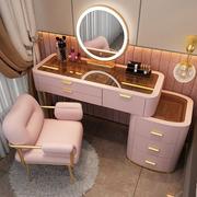 Toaletki - Szklana Toaletka 80 Cm - Różowa - miniaturka - grafika 1