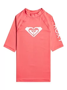 Roxy Lycra Krótki Rękaw WHOLEHEARTED Mädchen 8-16 Różowy 10/M - Koszulki dla dziewczynek - miniaturka - grafika 1
