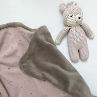 Koce i narzuty dla dzieci - Kocyk Merinolove winter - pudrowy róż - miniaturka - grafika 1