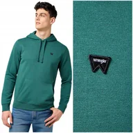 Bluzy męskie - Wrangler SIGN OFF HOODIE bluza bawełniana męska z kapturem kangurka XL - miniaturka - grafika 1