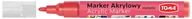 Markery permanentne - Toma Marker akrylowy TO-402 2,5mm metaliczny czerwony 9344 - miniaturka - grafika 1