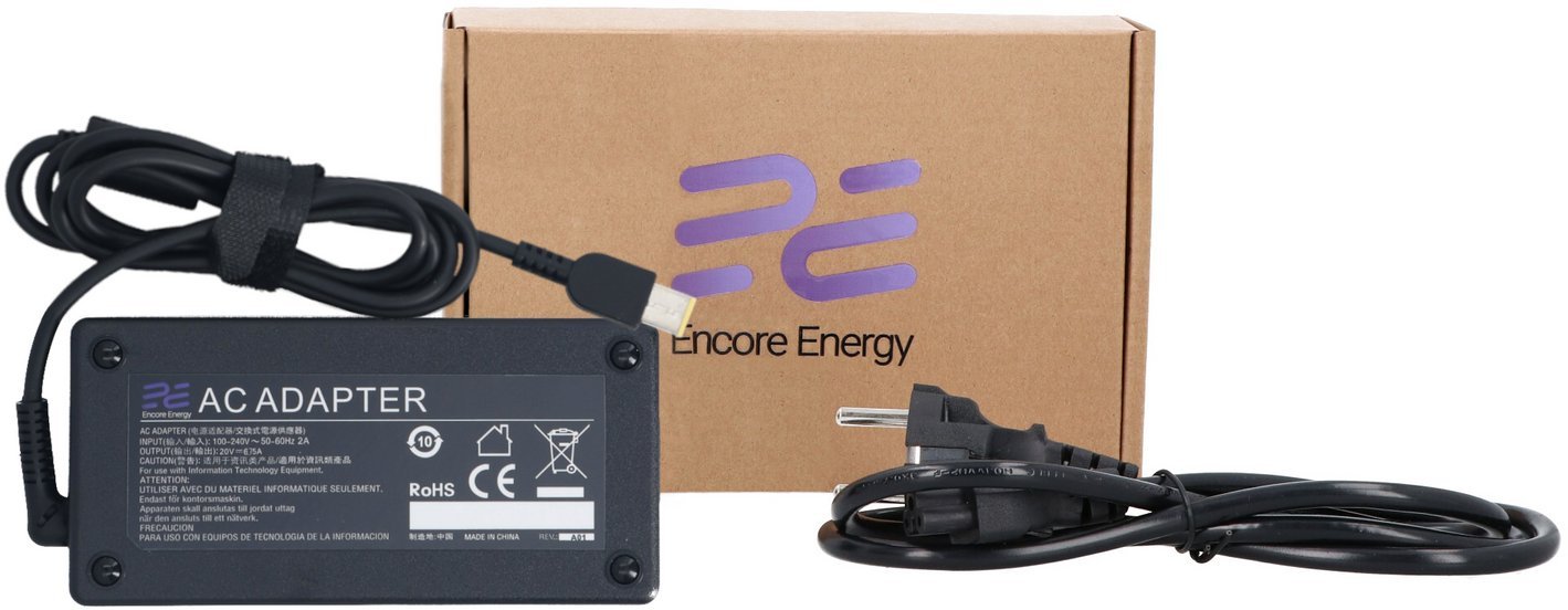 Zasilacz do laptopa Ultra Parts Zasilacz Encore Energy do Lenovo 135W wtyk prostokątny Slim Tip