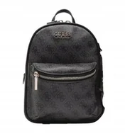Plecaki - GUESS CZARNY PLECAK Z NADRUKIEM LOGO I Z KIESZONKĄ GNA - miniaturka - grafika 1