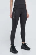 Legginsy - Columbia legginsy sportowe Move damskie kolor szary melanżowe - miniaturka - grafika 1