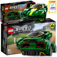 Klocki - Lego Samochód Auto Prezent - Lotus Evija Speed Champions Klocki Prezent + Ebook - miniaturka - grafika 1